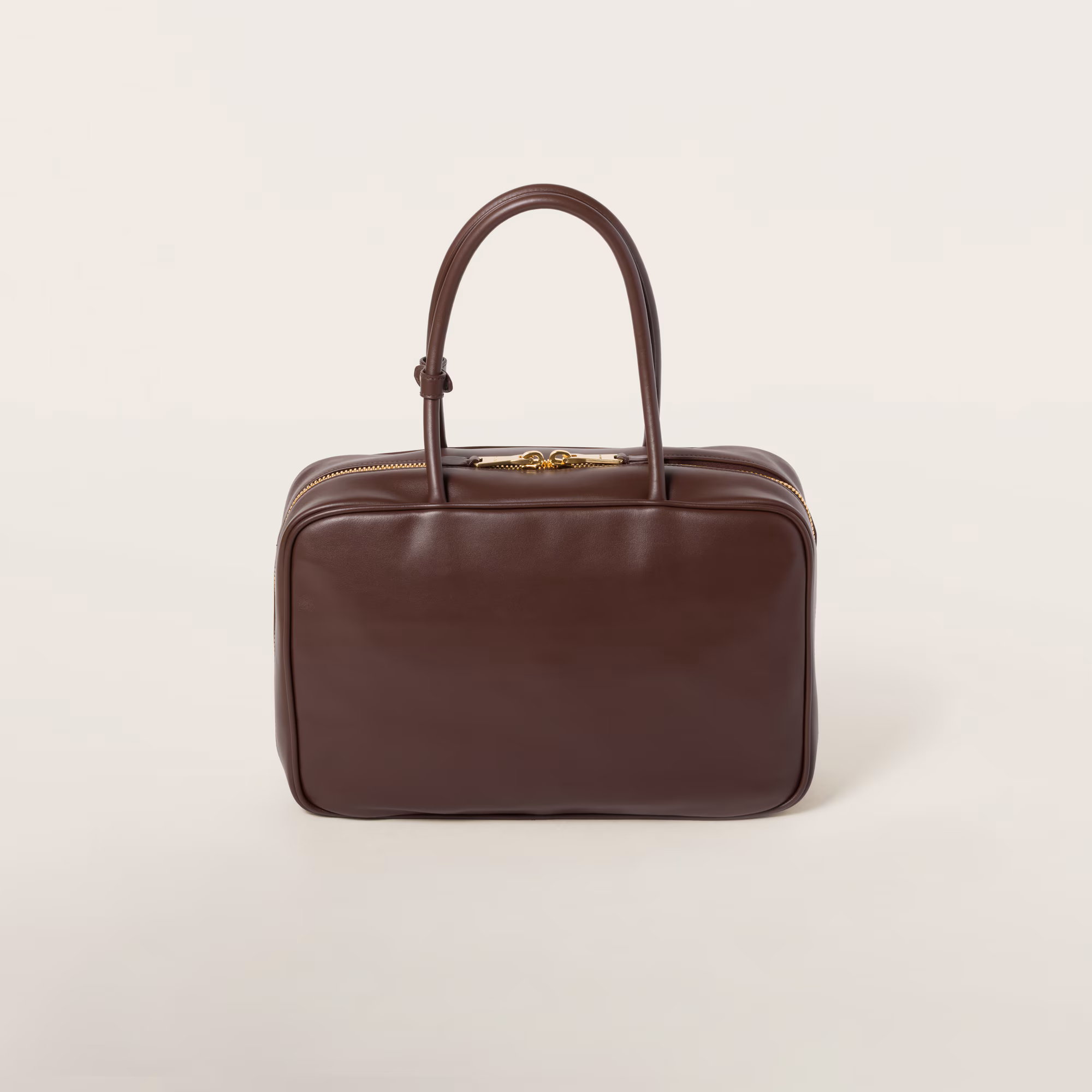 MIUMIU Leather Beau bag Large-Briarwood - LuxuryEva