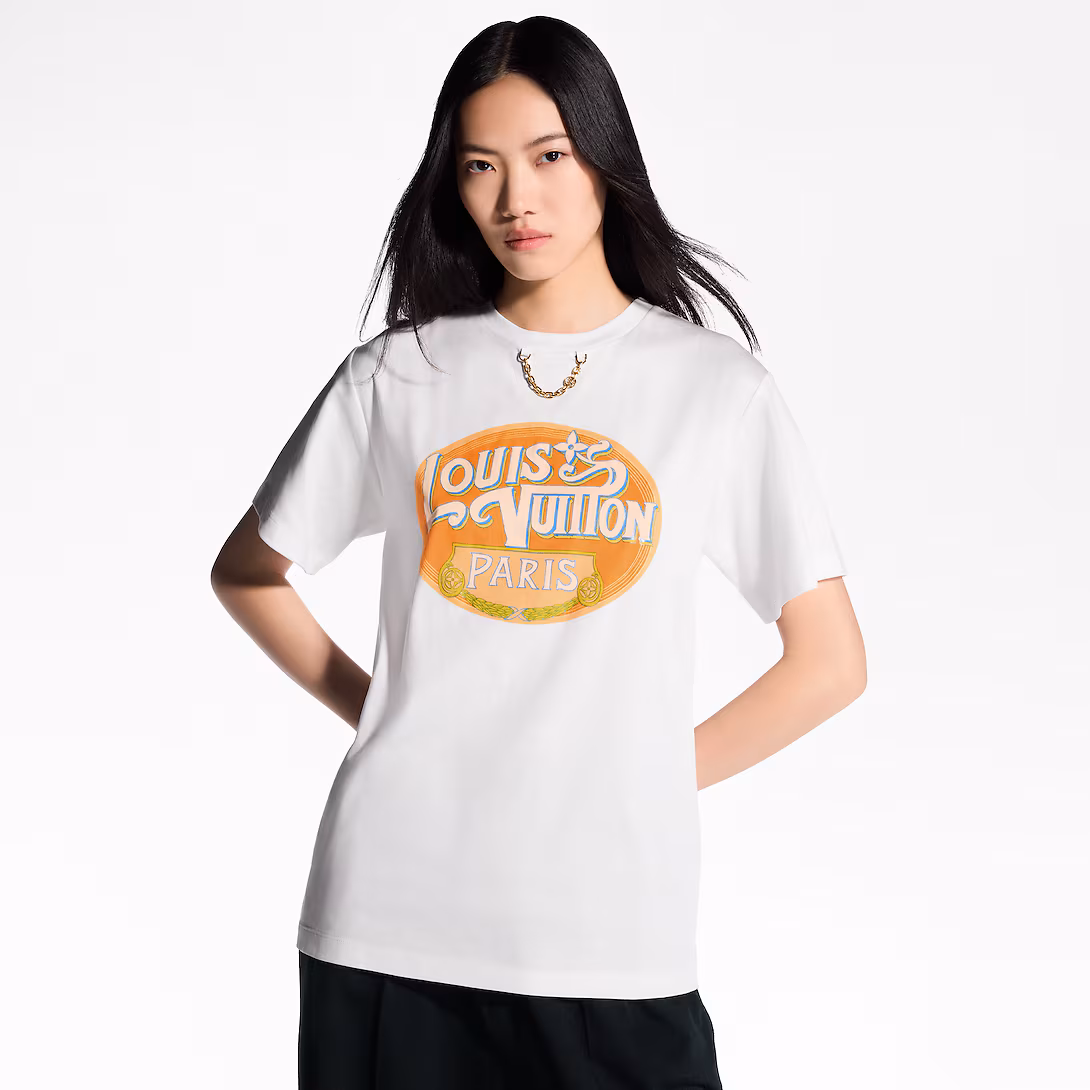 LV-1AHISY  Paris Travel Stamp T-Shirt - LuxuryEva