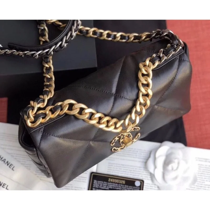 Chanel 19 Lambskin Flap Bag Small - LuxuryEva