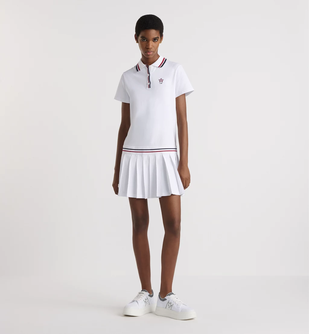 Dior Vibe Short Pleated Polo Dress - LuxuryEva