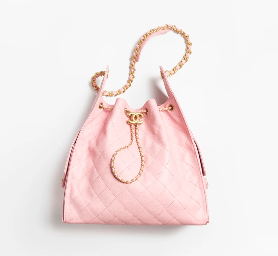 CHANEL 25 Medium Handbag Light Pink - LuxuryEva