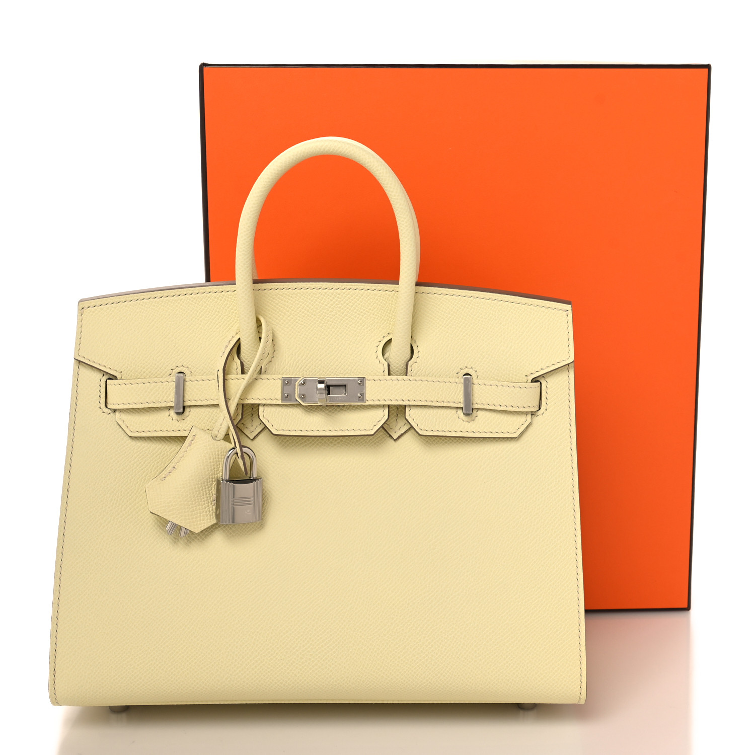 Epsom Birkin Sellier 25 Jaune Milton - LuxuryEva