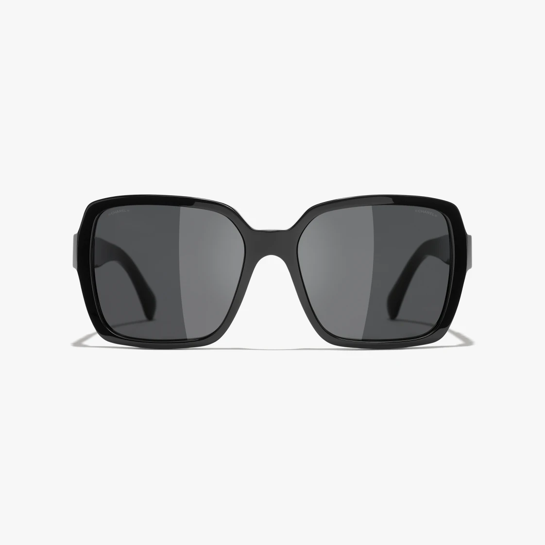 CHANEL-SQUARE SUNGLASSES Acetate Black - LuxuryEva
