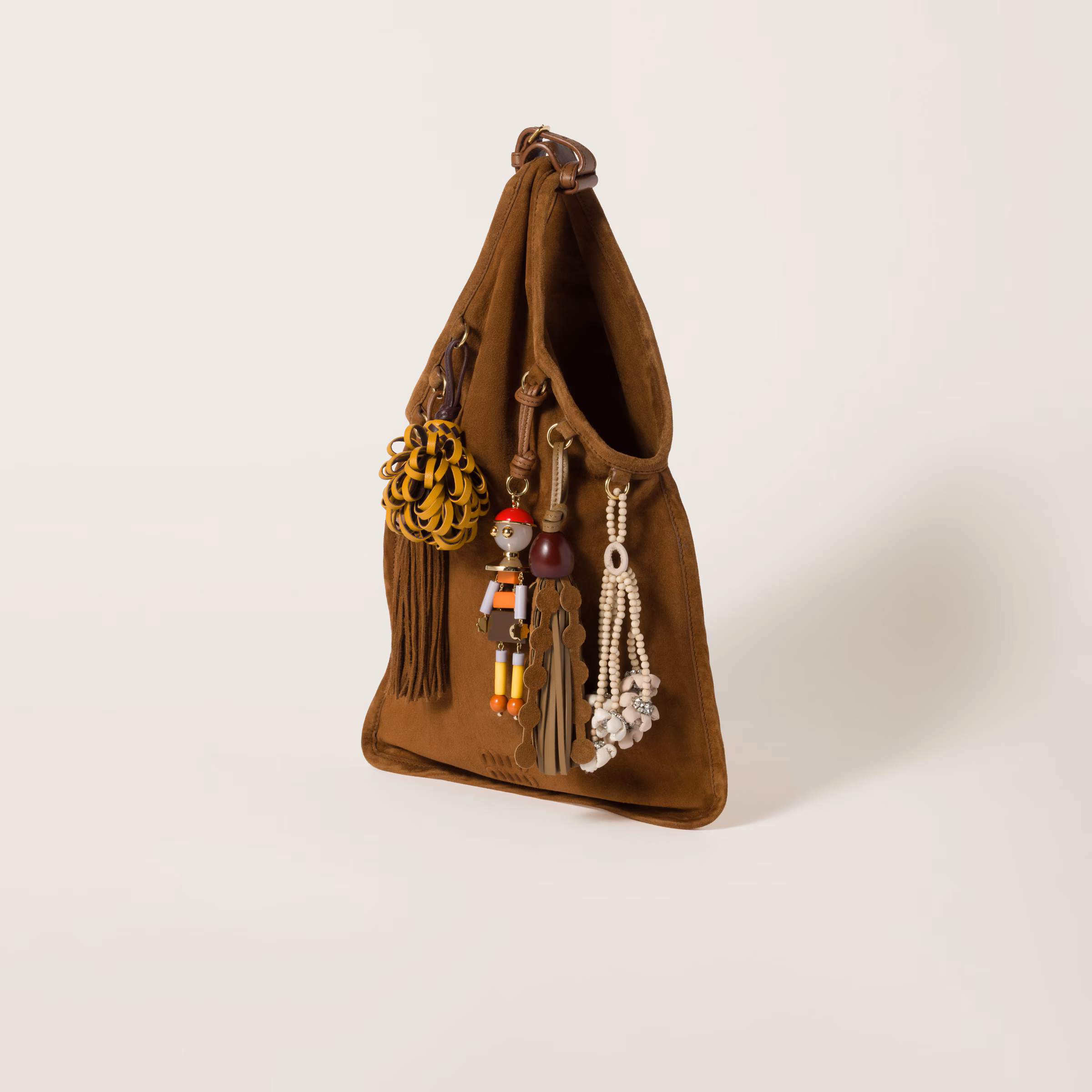 MiuMiu Suede bag with trick-Oak - LuxuryEva