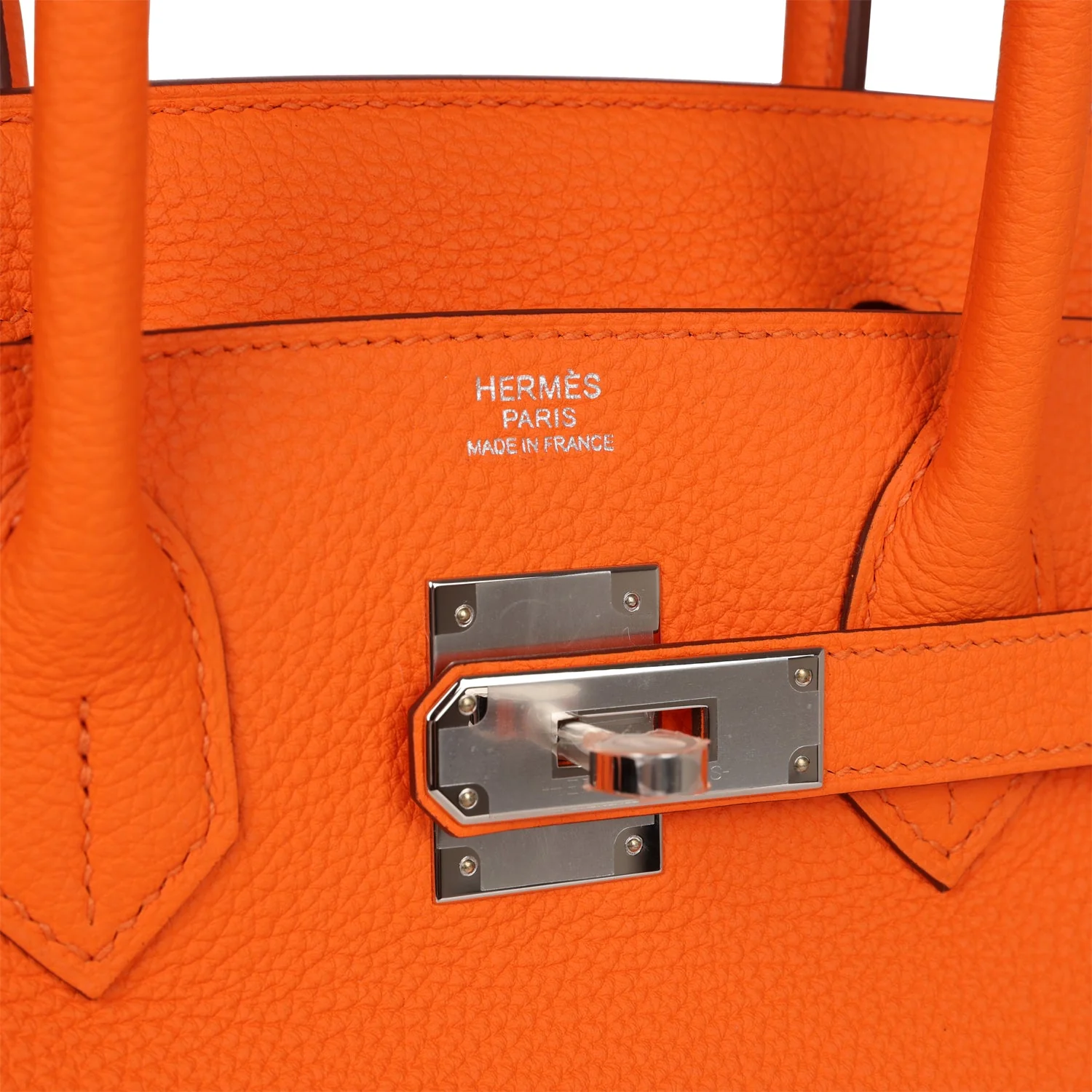 Hermes Birkin 30 Orange Minium Togo Palladium Hardware - LuxuryEva