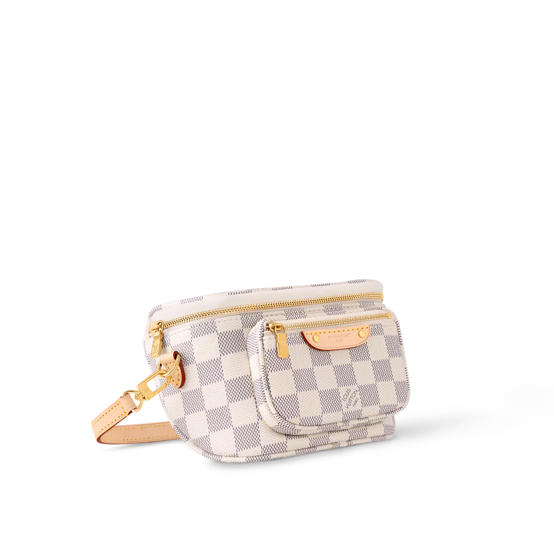 LV Mini Bumbag N00130-Damier Azur - LuxuryEva