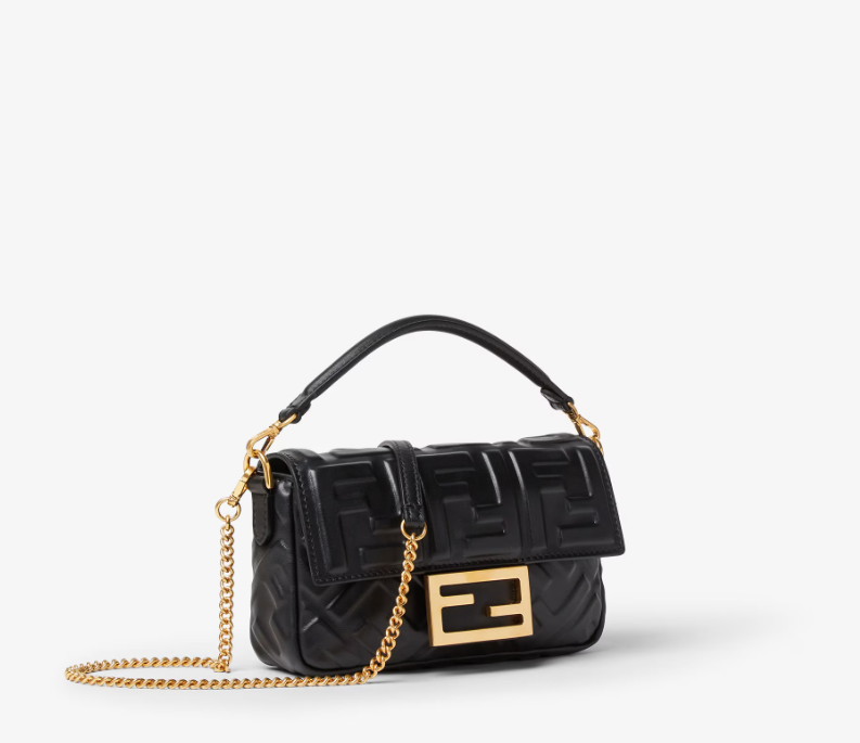 FENDI Baguette Mini Black - LuxuryEva