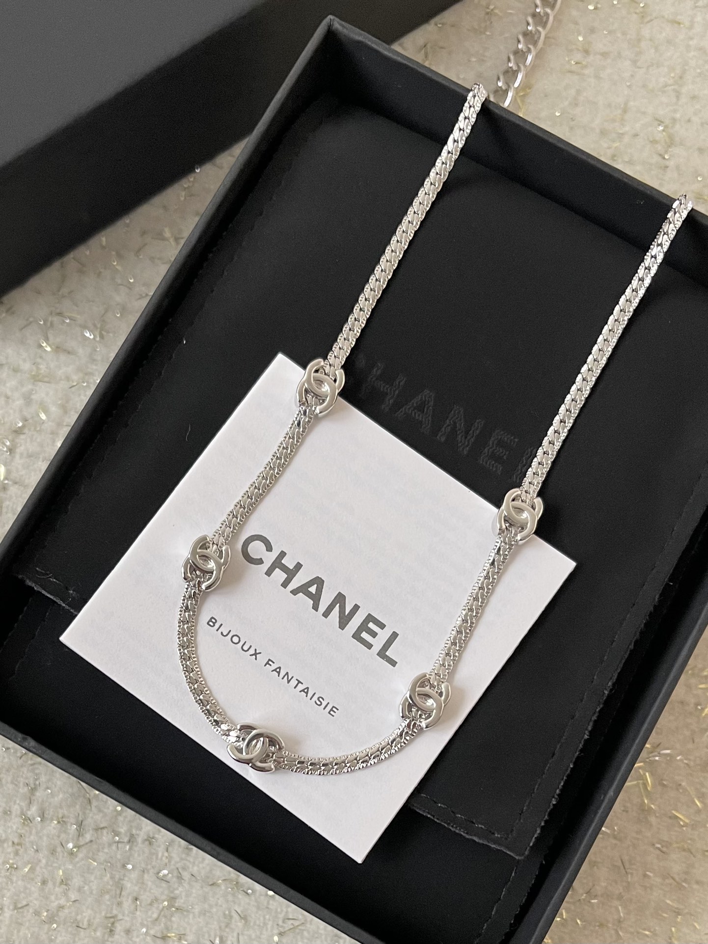 Chanel 24B Snake Chain 5C Necklace – Multi-Wear Choker - LuxuryEva