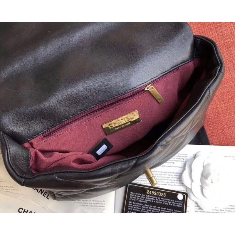 Chanel 19 Lambskin Flap Bag Small - LuxuryEva