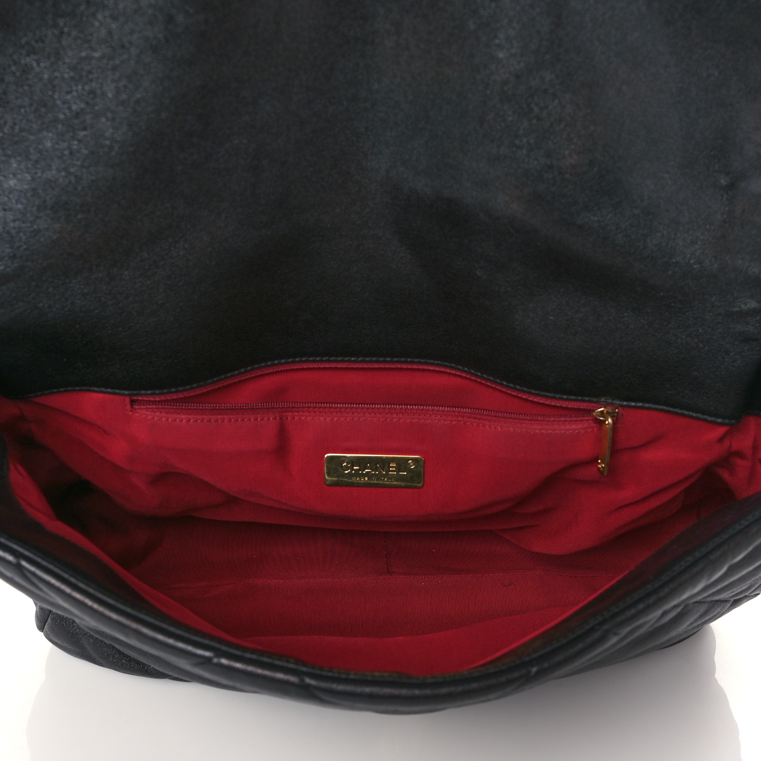 Lambskin Quilted Chanel 19 Flap Black - LuxuryEva