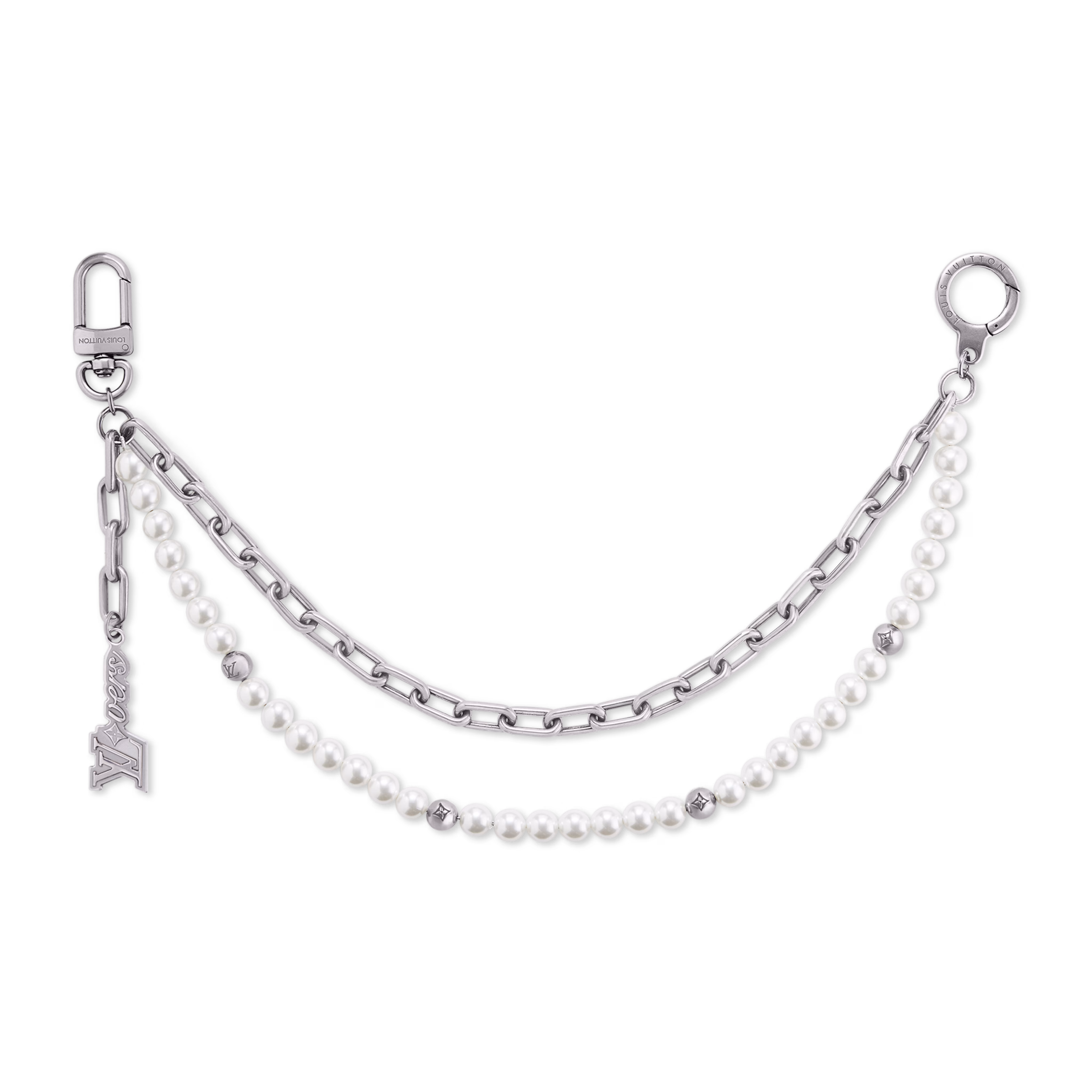 LV Pearls Chain Belt and Bag Charm M02606 - LuxuryEva
