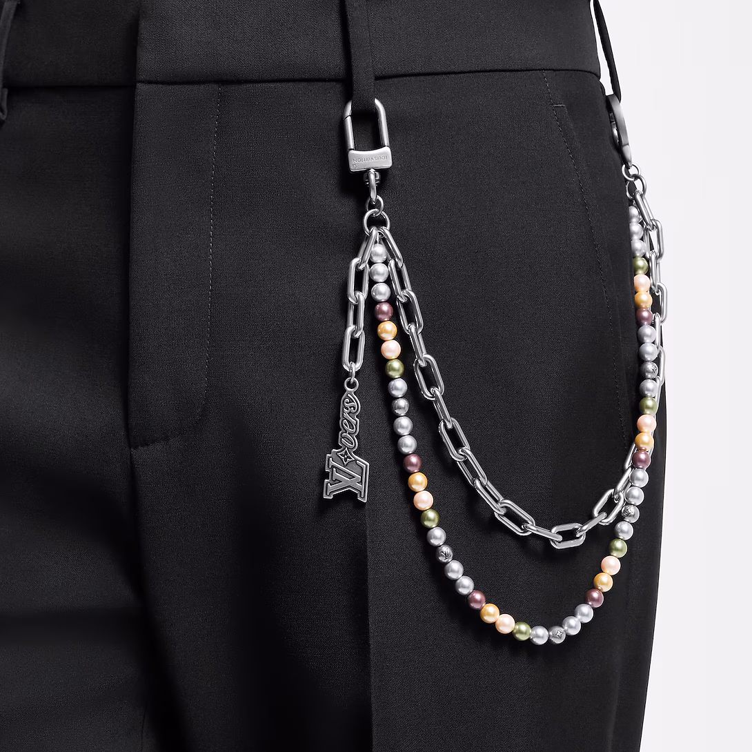 LV Pearls Chain Belt and Bag Charm M02293 - LuxuryEva
