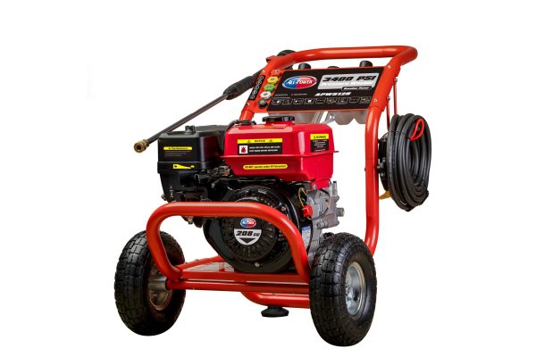 3400 PSI 2.6 GPM Gas Pressure Washer, 5 Adjustable Nozzles, 30 ft High Pressure Hose, Power Washer for Outdoor Cleaning, APW5128 - Dvvgowev
