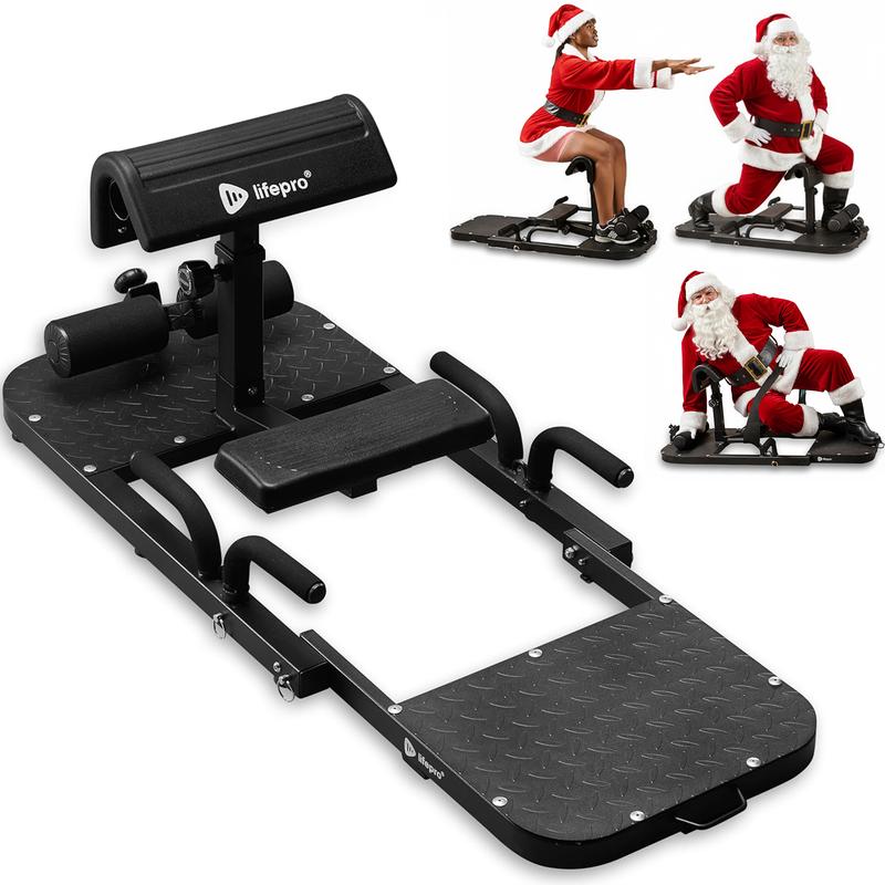 LifePro GluteBlast Hip Thrust Machine - Foldable Home Gym Station for Sculpted Glutes & Lower Back Support | Adjustable Workout Equipment with LIFETIME WARRANTY - Dvvgowev