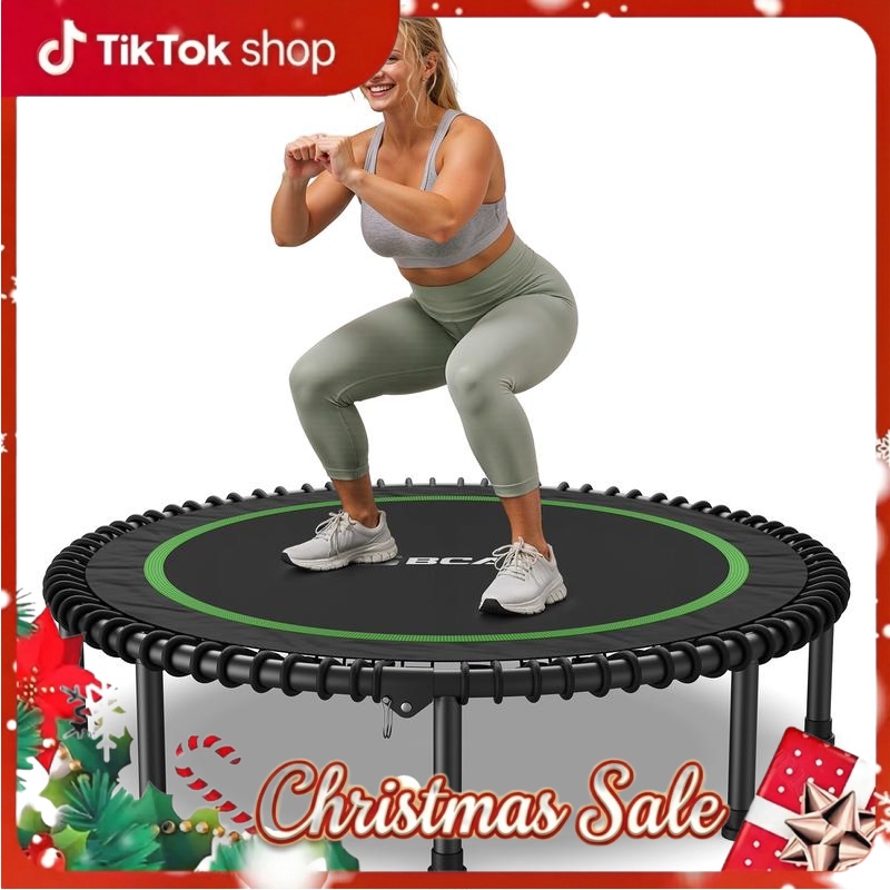 BCAN 550 LBS Foldable Mini Trampoline, 48