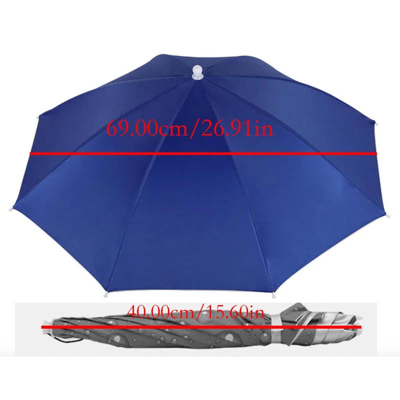 Portable Umbrella Hat, 1 Piece Hands Free Umbrella Cap, Multifunctional Sun Protection Umbrella for Outdoor Fishing Golf Gardening, Outdoor Umbrellas - Dvvgowev