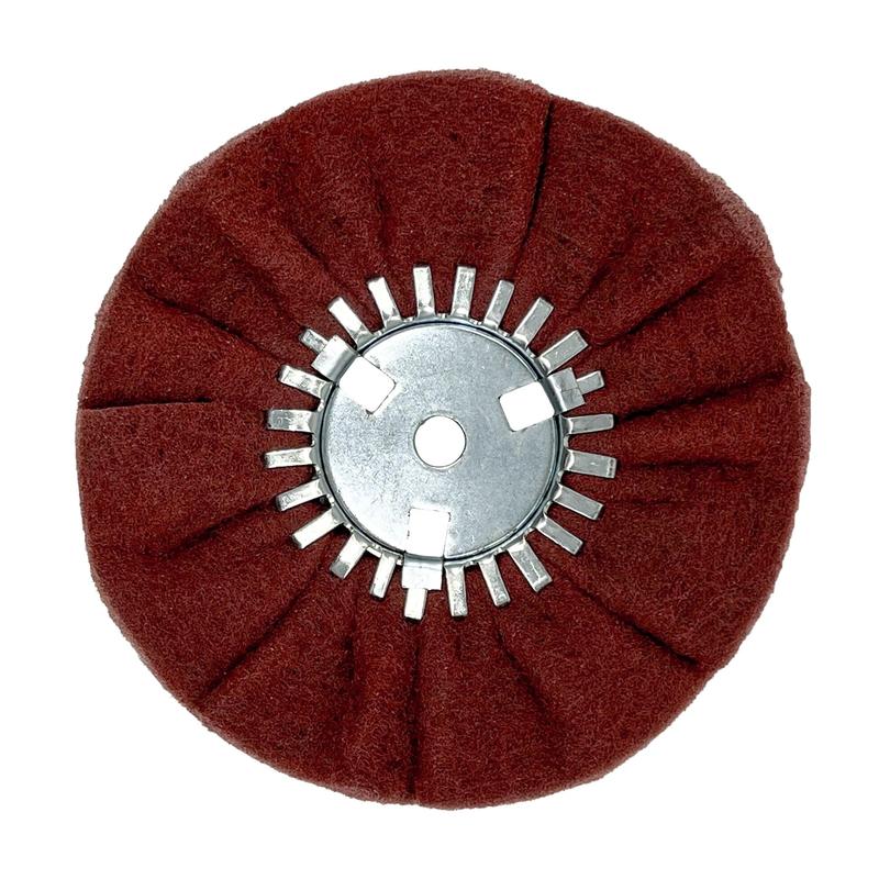 Renegade Products | Ultra-Fine & Very Fine Satin Airway Buffing Wheel for Angle Grinders – Surface Prep & Finishing Wheel for Metal Polishing, Aluminum, and Stainless Steel - Dvvgowev