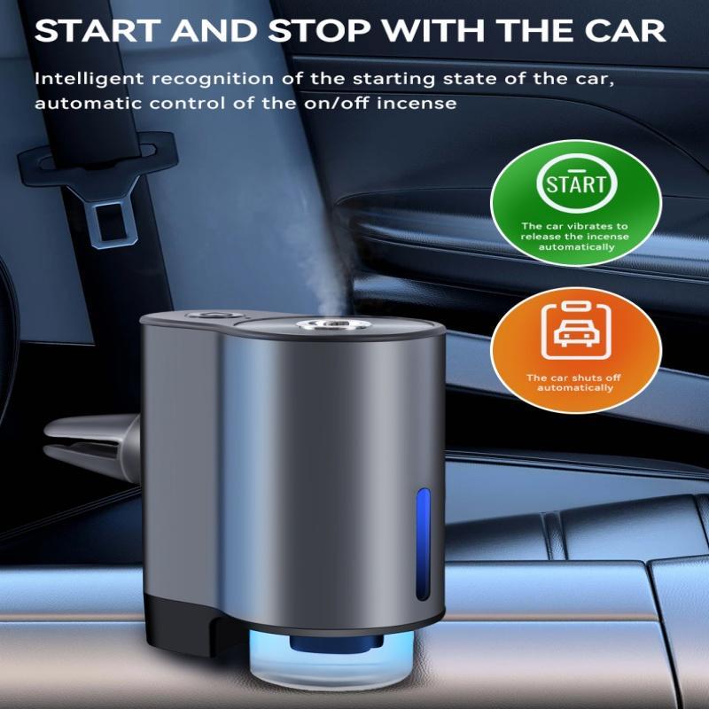Smart Car Air Freshener, Car Air Freshener Diffuser with 3 Adjustable Modes, Car Aromatherapy Machine for Car Home Office Bedroom, Gift for Friend, Car Electrical Appliances - Dvvgowev