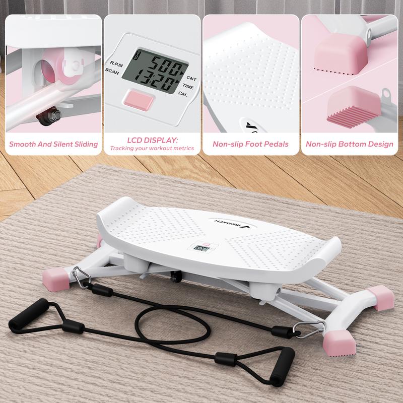 Merach Balance Board Balancing Machine Rocking Stepper Leg Exercise Low Impact Plyometric Training Fun Cardio Trainer Full Body Aerobic Exercise Equipment - Dvvgowev