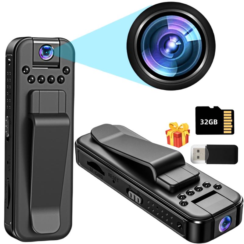 Wireless Vlog Body Camera, Wearable Body Cam with Night-Vision & 180° Rotation Lens, Portable Sport DV Camcorder for Outdoor Sport Skiing Cycling Hiking - Dvvgowev