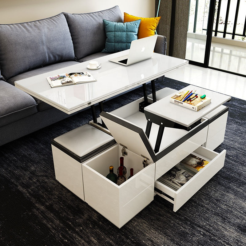 🔥 Easy Convertible Modular Dynamic Coffee Table – Adaptable Coffee, Dining & Workspace Table for Modern Homes - Dvvgowev